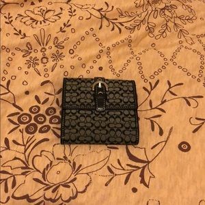 Vintage Black and Grey Coach wallet